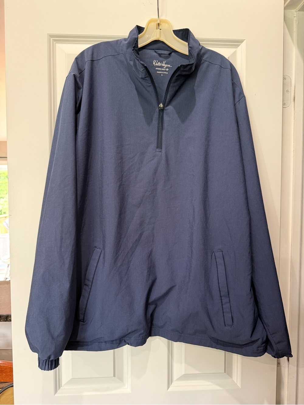 Walter Hagen Navy Blue Quarter-Zip Windbreaker